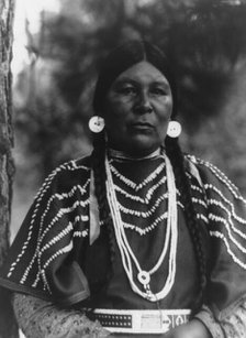 Cayuse woman, c1910. Creator: Edward Sheriff Curtis.