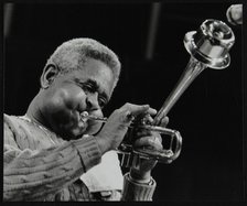Dizzy Gillespie performing with the Royal Philharmonic Orchestra, Royal Festival Hall, London, 1985. Artist: Denis Williams