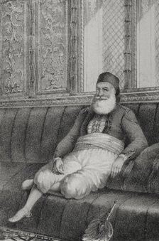 Muhammad Ali, (1769-1849), Pasha of Egypt from 1805 to 1848, 1852. Creator: Julio Donón.
