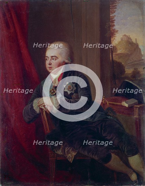Portrait of the Vice-chancellor Prince Alexander Kurakin (1752-1818), 1801. Artist: Guttenbrunn, Ludwig (1750-1819)