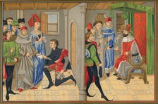Scene from the tale of Renaud De Montauban, 15th century, (1849). Creator: Kellerhoven.