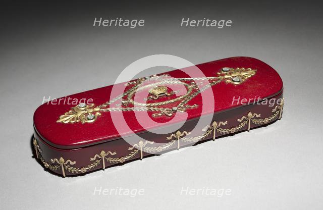 Lacquer Box, c. 1890. Creator: House of Fabergé (Russian, 1842-1918); Factory N. Lukutin (Russian).