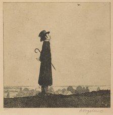 The Lark (self-portrait), 1899. Creator: Vogeler, Heinrich (1872-1942).