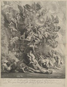 Fall of the Damned, 1642. Creator: Jonas Suyderhoef.