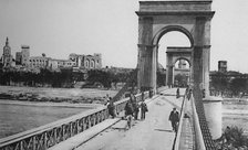 'Avignon - Suspended Bridge', c1925. Artist: Unknown.