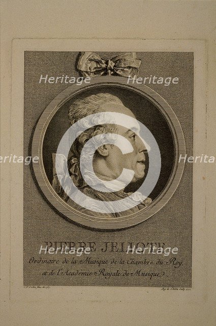 Portrait of the singer and composer Pierre de Jélyotte (1713-1797).