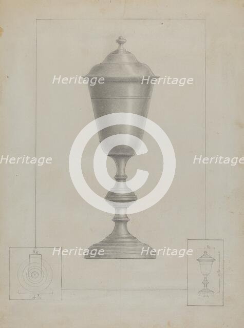 Pewter Chalice, c. 1936. Creator: Henry Meyers.