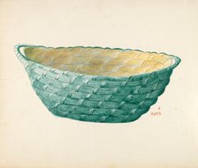 Hand Made Work Basket, 1935/1942. Creator: Margaret Stottlemeyer.