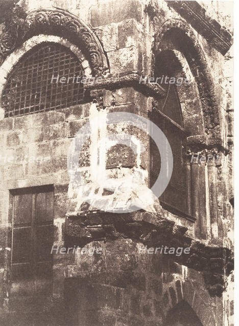 Jérusalem, Saint-Sépulcre, Chapelle du Calvaire, 1854. Creator: Auguste Salzmann.