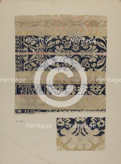 Coverlet, c. 1939. Creator: Eva Wilson.