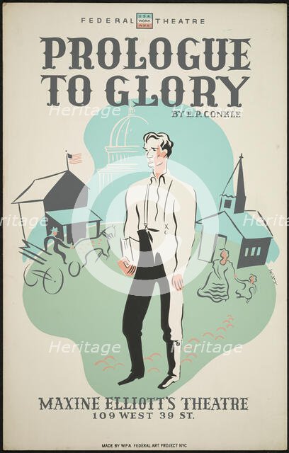 Prologue to Glory 1, New York, 1938. Creator: Unknown.