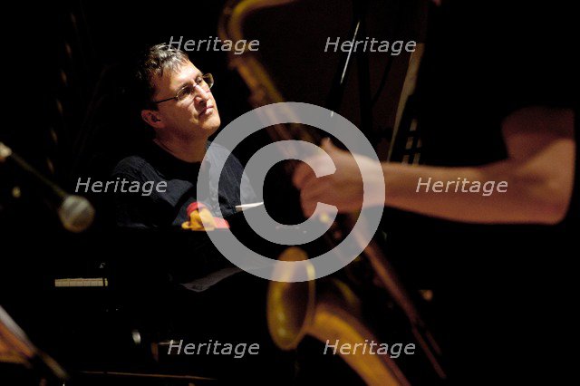 John Law, Watermill Jazz Club, Dorking, Surrey, October 2015. Artist: Brian O'Connor.