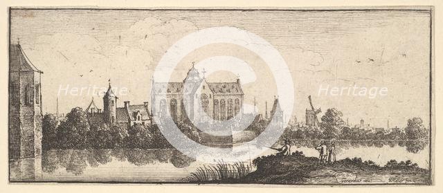 The church by the water, 1625-77. Creator: Wenceslaus Hollar.