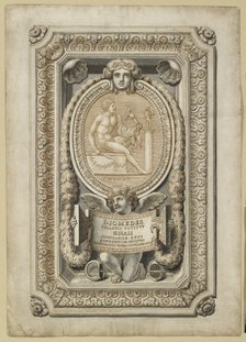 Design for an engraved gem in an ornamental setting, 1722. Artist: Girolamo Odam.