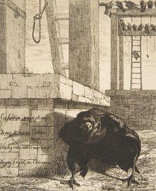 Le Corbeau, 1859. Creator: Felix Bracquemond.