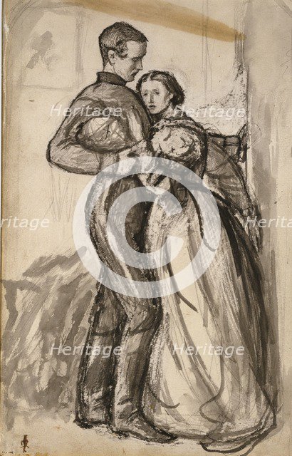 Study for 'The Black Brunswicker', 1859. Artist: John Everett Millais.