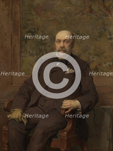 Self Portrait, c1870s. Creator: Jean Francois Portaels.