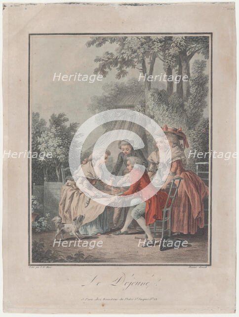 The Lunch, 1787-93. Creator: Louis Marin Bonnet.