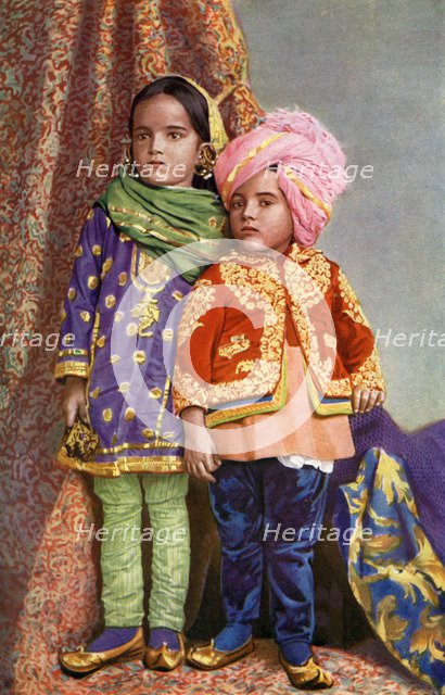 Hindu children of North Kashmir, India, 1922. Artist: Unknown