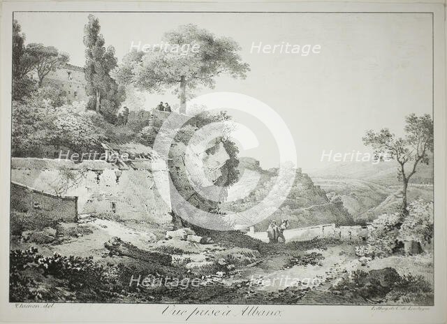 View of Albano, 1817. Creator: Claude Thiénon.