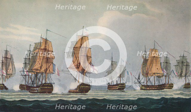 'Strachan's Action off Ferrol', c1806. Artist: Thomas Whitcombe.