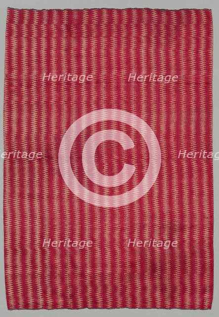 Fragment of Striped Panel, 1800s - early 1900s. Creator: Unknown.