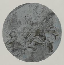 Apotheosis of a Saint (recto), second half 17th century. Creator: Giovanni Battista Benaschi (Italian, 1636-1688).