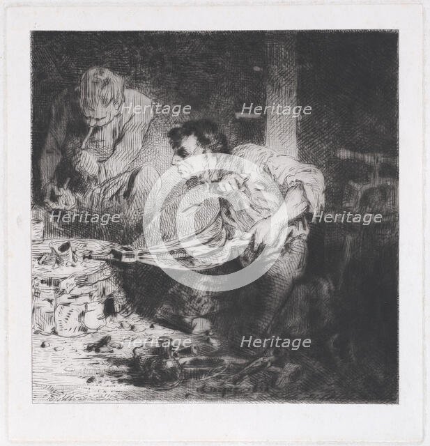 The Counterfeiters, 1843. Creator: Charles Emile Jacque.