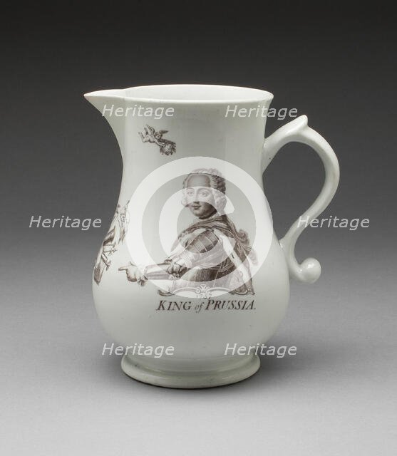 Jug, Worcester, c. 1757-1760. Creator: Royal Worcester.