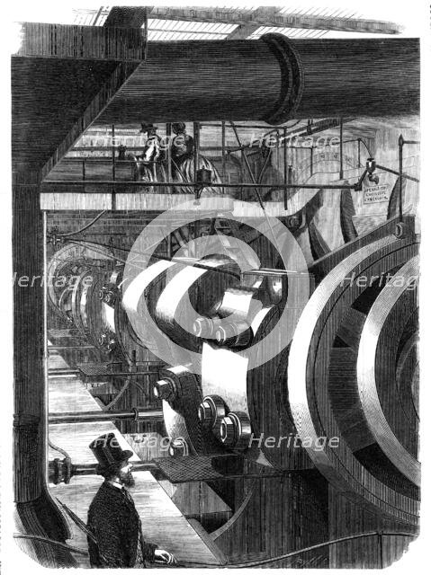 The engines of H.M. steam-frigate Warrior, 1861. Creator: Smyth.