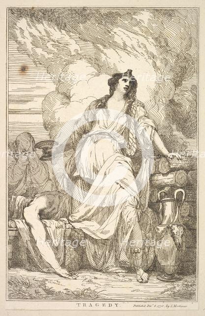 Tragedy (from Fifteen Etchings Dedicated to Sir Joshua Reynolds), December 8, 1778. Creator: John Hamilton Mortimer.