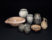 Pottery vessels excavated from Aldborough Roman Town, North Yorkshire. Artist: Unknown