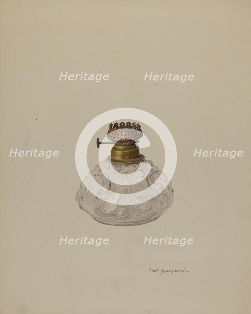 Lamp, c. 1940. Creator: Carl Buergerniss.