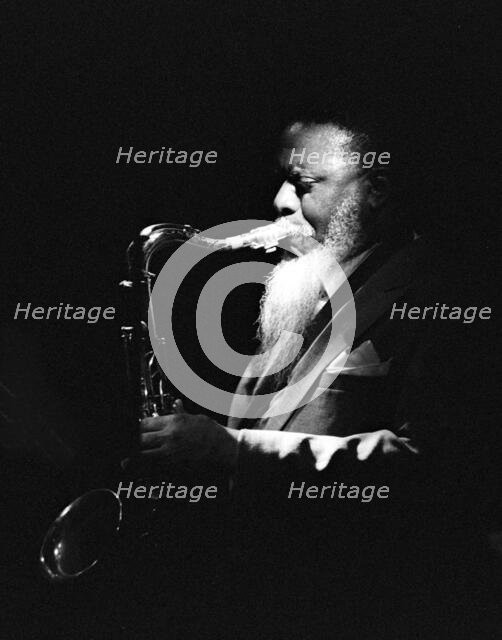 Pharoah Sanders, Ronnie Scott’s Jazz Club, London, 3/88. Creator: Brian O'Connor.
