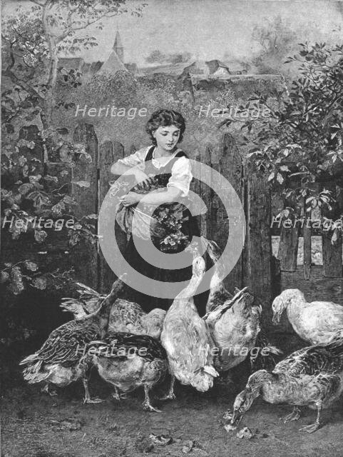 ''First Come, First Served, after L Knaus', 1891. Creator: Unknown.