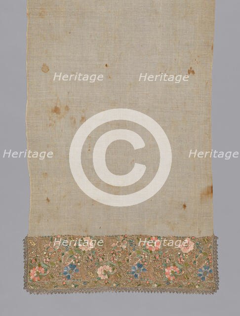 Towel, Turkey, 1850/1900. Creator: Unknown.