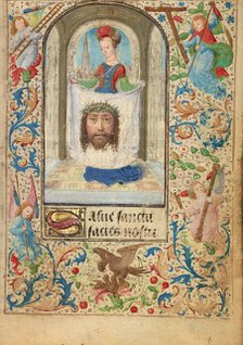 Saint Veronica; Prayer Book of Charles the Bold, about 1471. Creator: Lieven van Lathem.