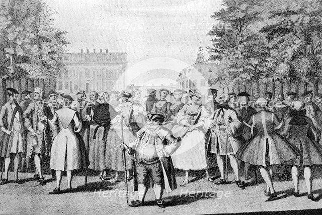 'Taste a la mode in the year 1735: Being the contrast to the year 1745', (c1745).Artist: Evan Davis