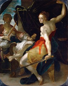 Allegory of Justice and Prudence. Artist: Spranger, Bartholomeus (1546-1611)