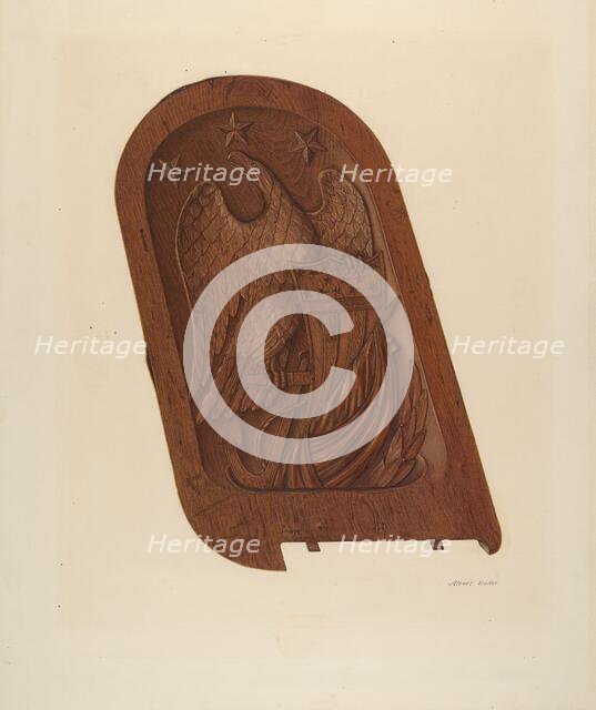 Ship's Carving, c. 1939. Creator: Albert Rudin.
