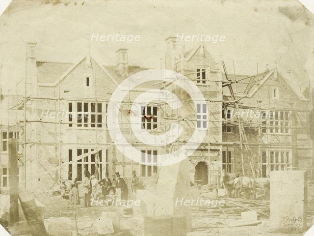 Entrance gates, Bradfield House, Uffculme, Devon, 1853. Creator: Unknown.