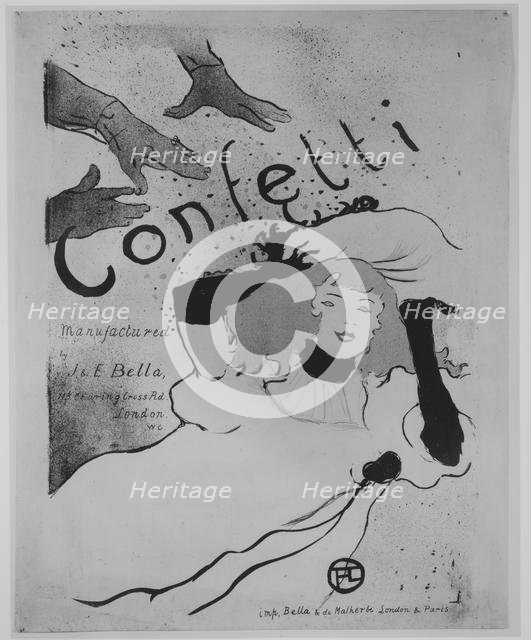 Confetti, 1894., 1894. Creator: Henri de Toulouse-Lautrec.