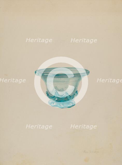 Bowl, c. 1940. Creator: Van Silvay.