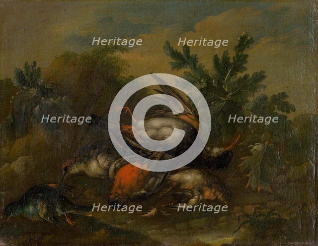Still Life with Dead Birds, 1720-1730. Creator: Philipp Ferdinand de Hamilton.
