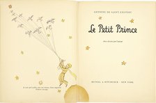 The Little Prince (Le Petit Prince), 1942-1943. Creator: Saint-Exupéry, Antoine de (1900-1944).