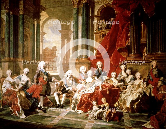 The family of Philip V, Oil by Louis Van Loo.
