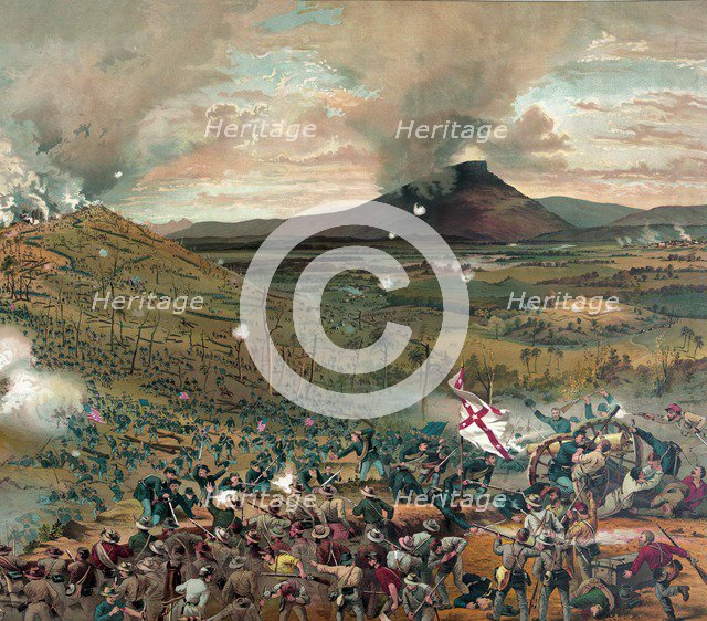 Battle of Mission Ridge, Nov. 25th, 1863 - presented with the compliments ...pub. 1886. Creator: American School (19th Century).