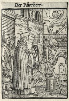 Dance of Death: The Pastor. Creator: Hans Holbein (German, 1497/98-1543).