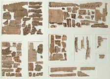 Papyri Fragments, Coptic, 7th century. Creator: Unknown.