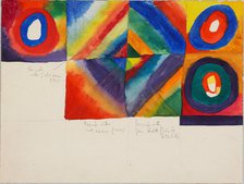 Color Studies with Information on the Technique of Painting, 1913. Creator: Kandinsky, Wassily Vasilyevich (1866-1944).